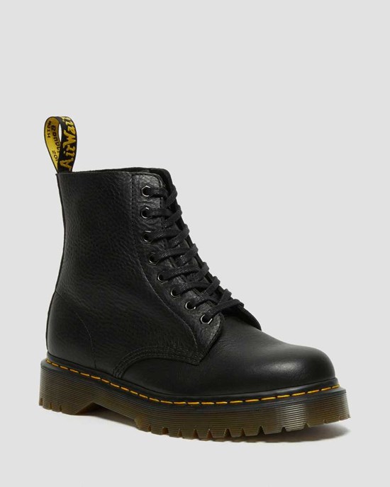 Black Inuck Men's Dr Martens 1460 Pascal Bex Leather Lace Up Boots | OUW-354096
