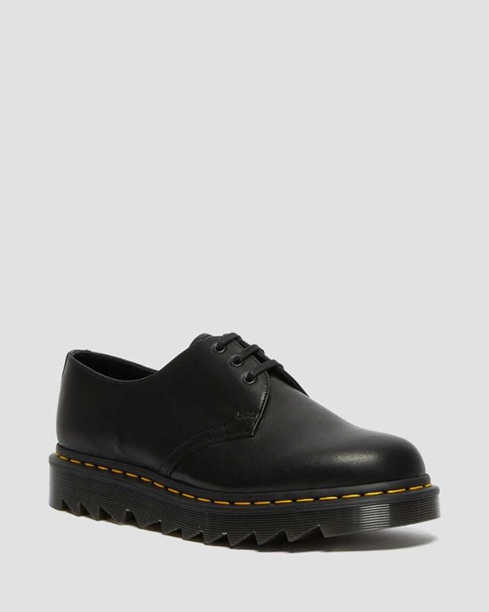 Black Luxor Men's Dr Martens 1461 Ziggy Leather Oxford Shoes | BDT-892403