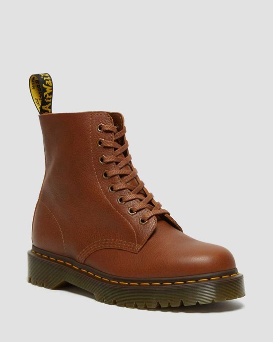 Brown Inuck Women's Dr Martens 1460 Pascal Bex Leather Lace Up Boots | HJK-719852