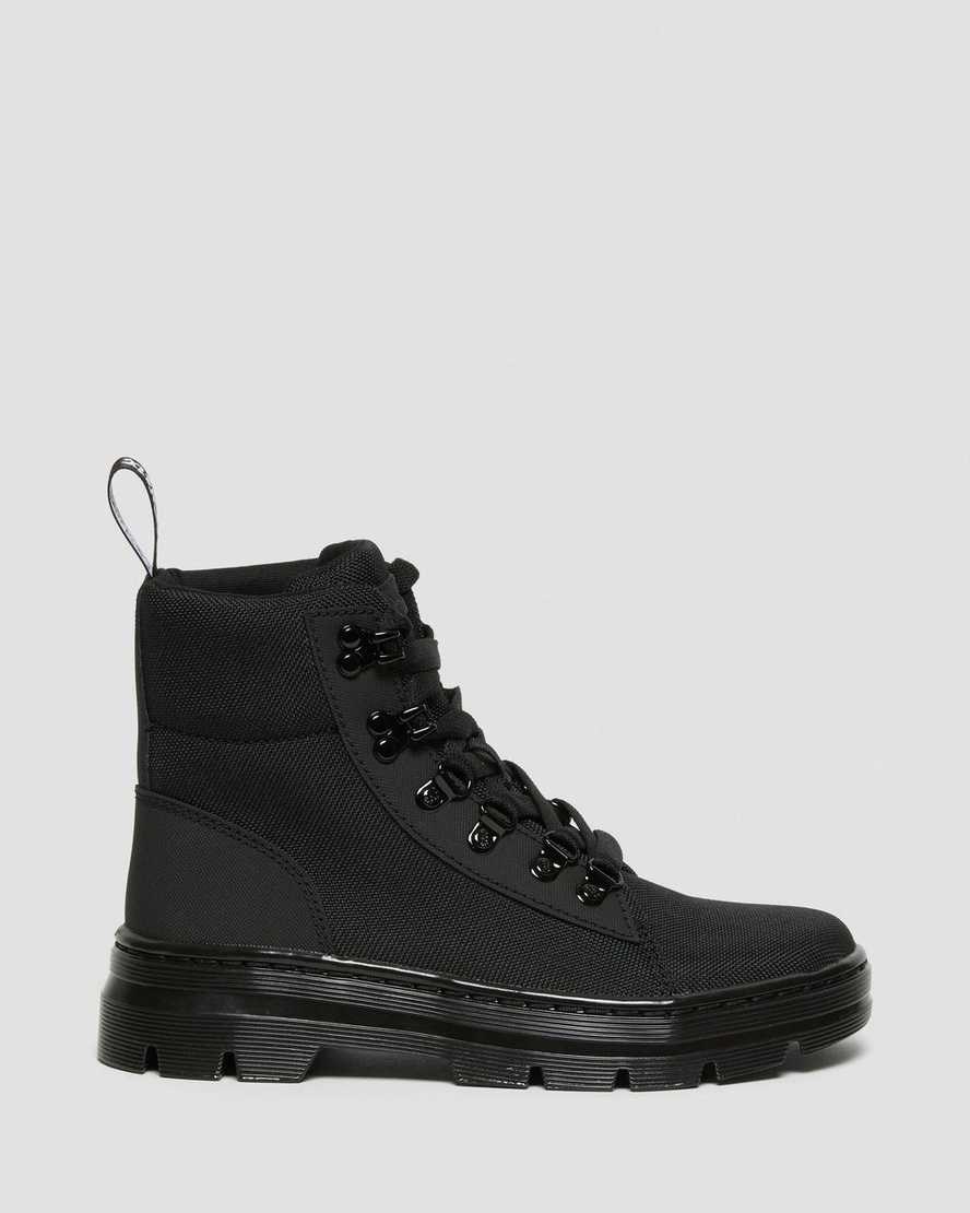 Black Ajax Women's Dr Martens Combs Poly Lace Up Boots | GLE-745926