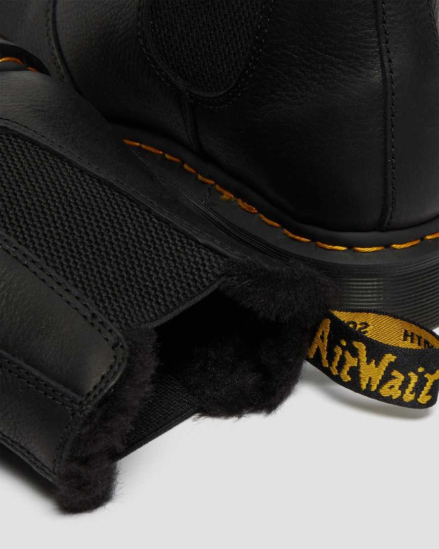 Black Ambassador Women's Dr Martens 2976 Faux Fur Lined Chelsea Boots | OTM-740892