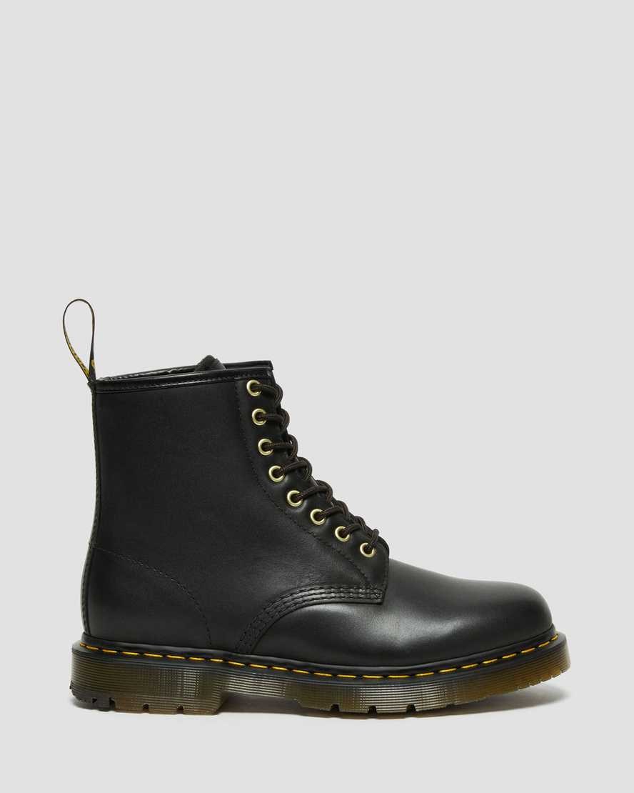 Black Blizzard Wp Women's Dr Martens 1460 DM's Wintergrip Leather Lace Up Boots | RDM-759143