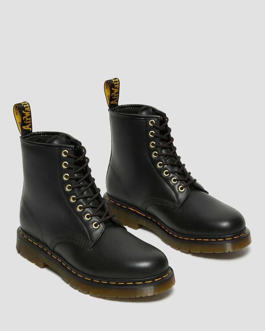 Black Blizzard Wp Women's Dr Martens 1460 DM's Wintergrip Leather Lace Up Boots | RDM-759143