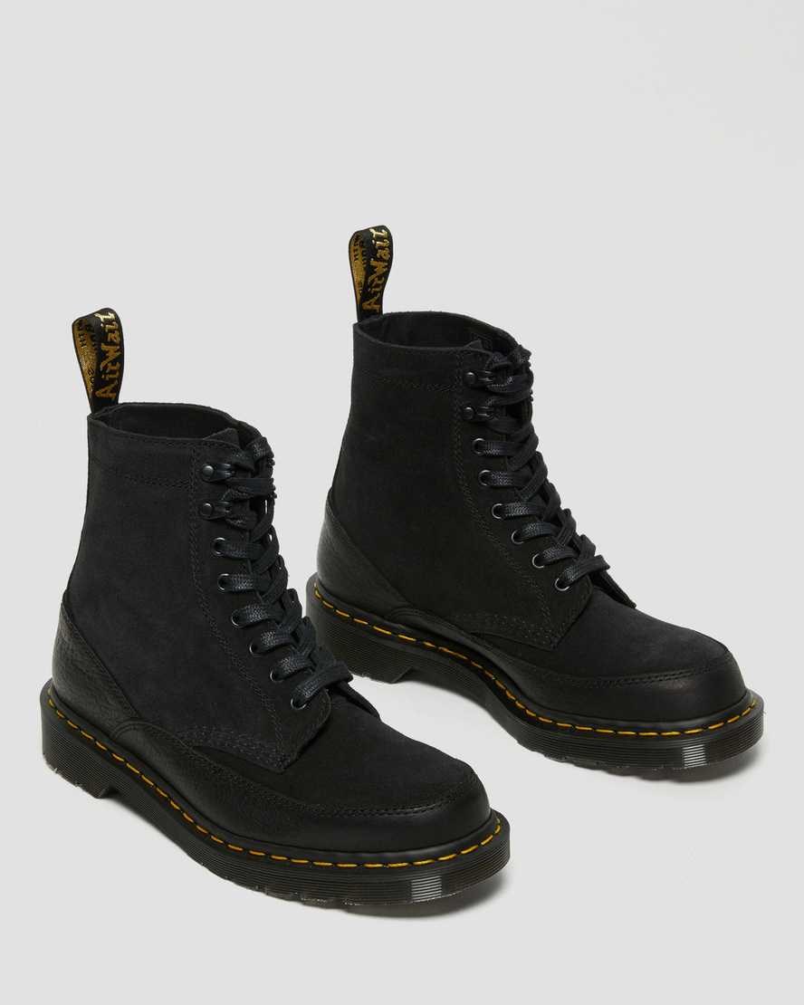 Black Durango Women's Dr Martens 1460 Guard Made in England Leather Lace Up Boots | LAY-645091