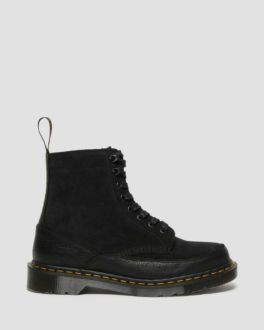 Black Durango Women's Dr Martens 1460 Guard Made in England Leather Lace Up Boots | LAY-645091