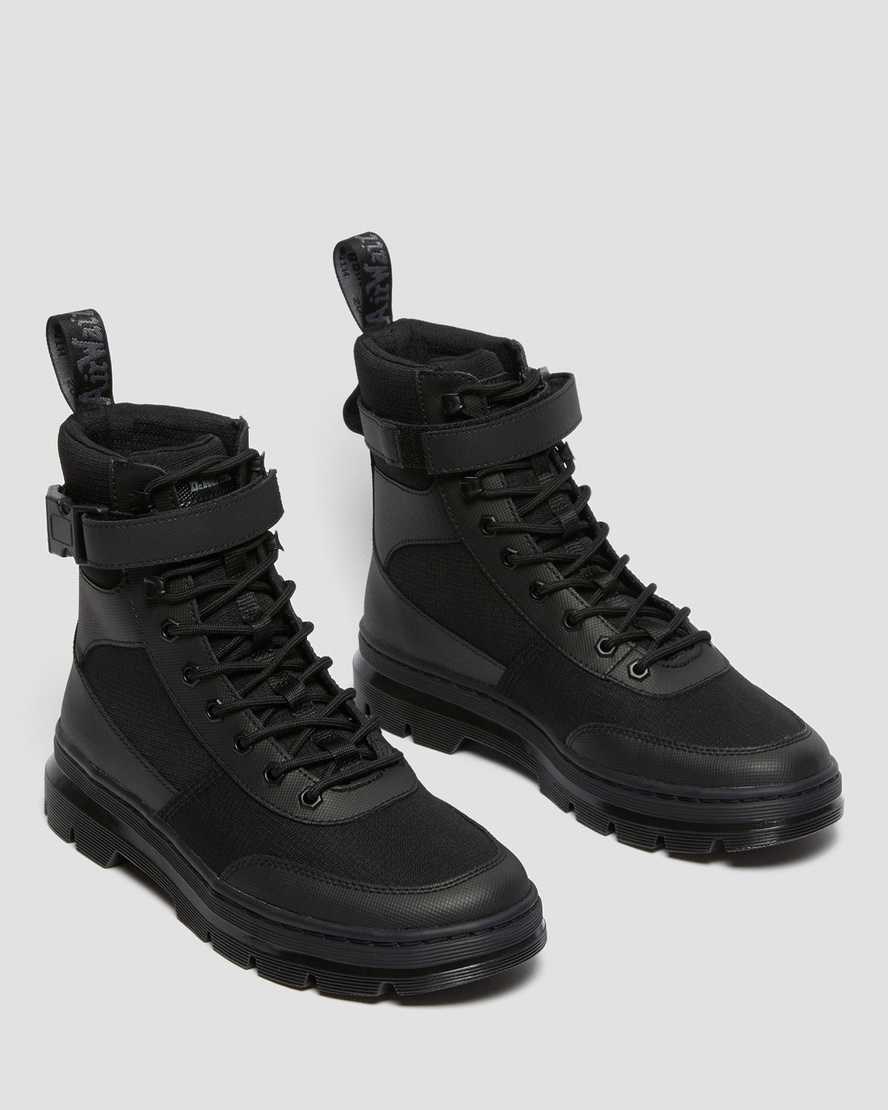 Black Element-poly Rip Stop Women's Dr Martens Combs Tech Poly Lace Up Boots | XZI-519240