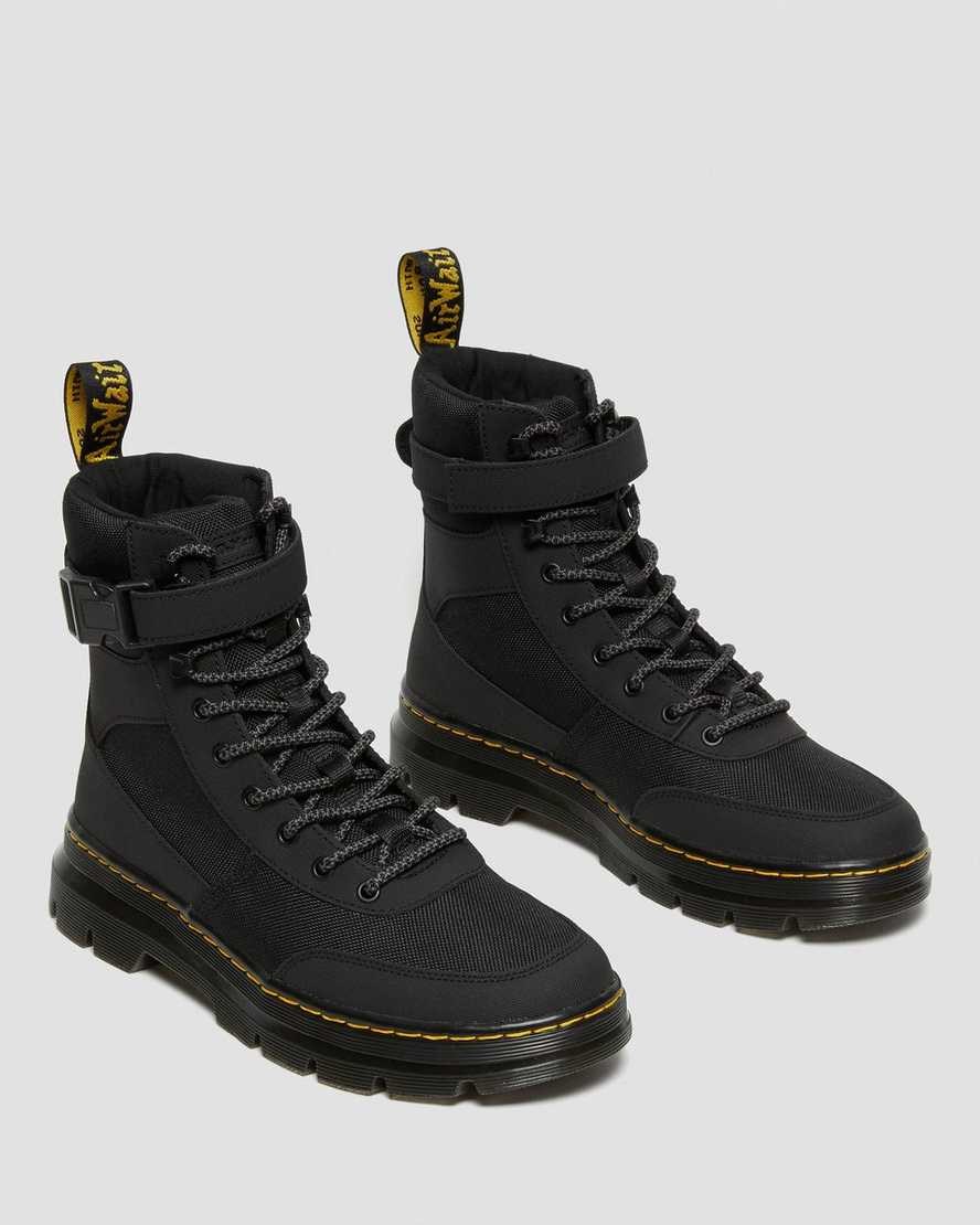 Black Extra Tough Nylon Women's Dr Martens Combs Tech Extra Tough Poly Lace Up Boots | EHK-526974