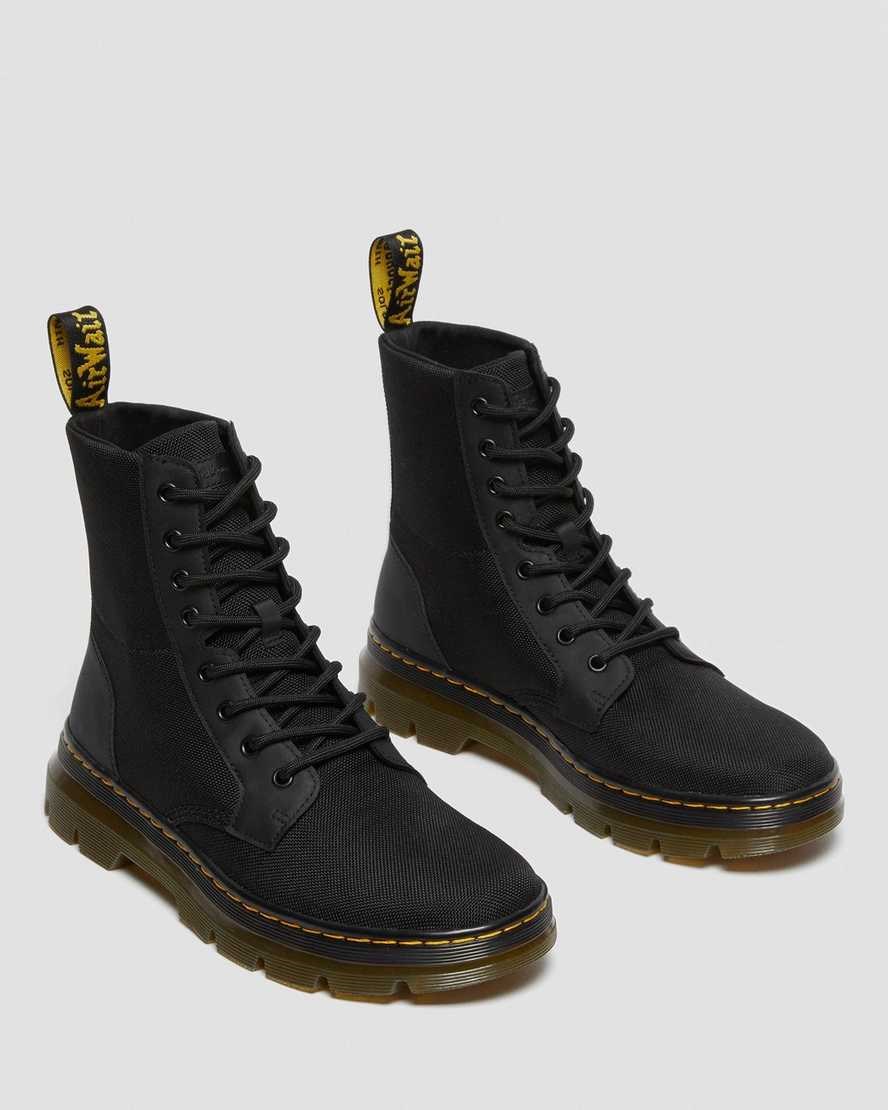 Black Extra Tough Poly Women's Dr Martens Combs Poly Lace Up Boots | CJN-943720