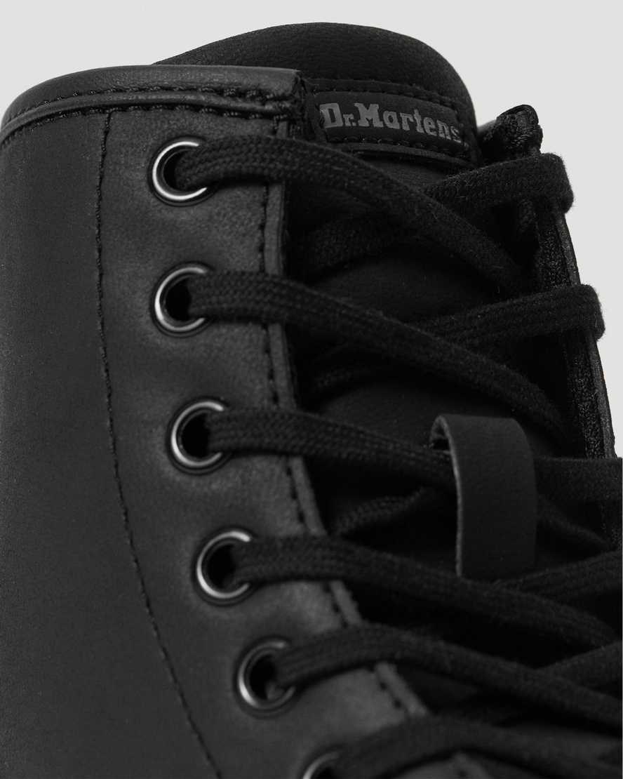 Black Mohawk Non Woven Synthetic Women's Dr Martens Sheridan Matte Lace Up Boots | WOALUBZ-91
