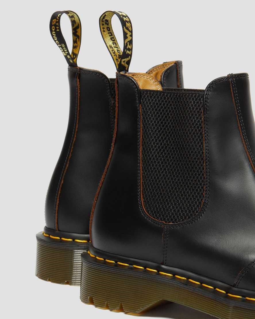 Black Quilon Women's Dr Martens 2976 Bex Made in England Toe Cap Chelsea Boots | QCZ-036412