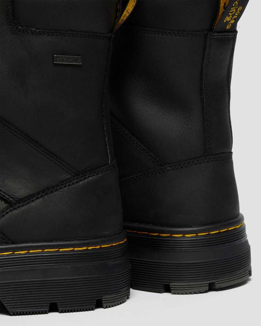 Black Republic Women's Dr Martens Iowa Waterproof Poly Lace Up Boots | BSK-045918