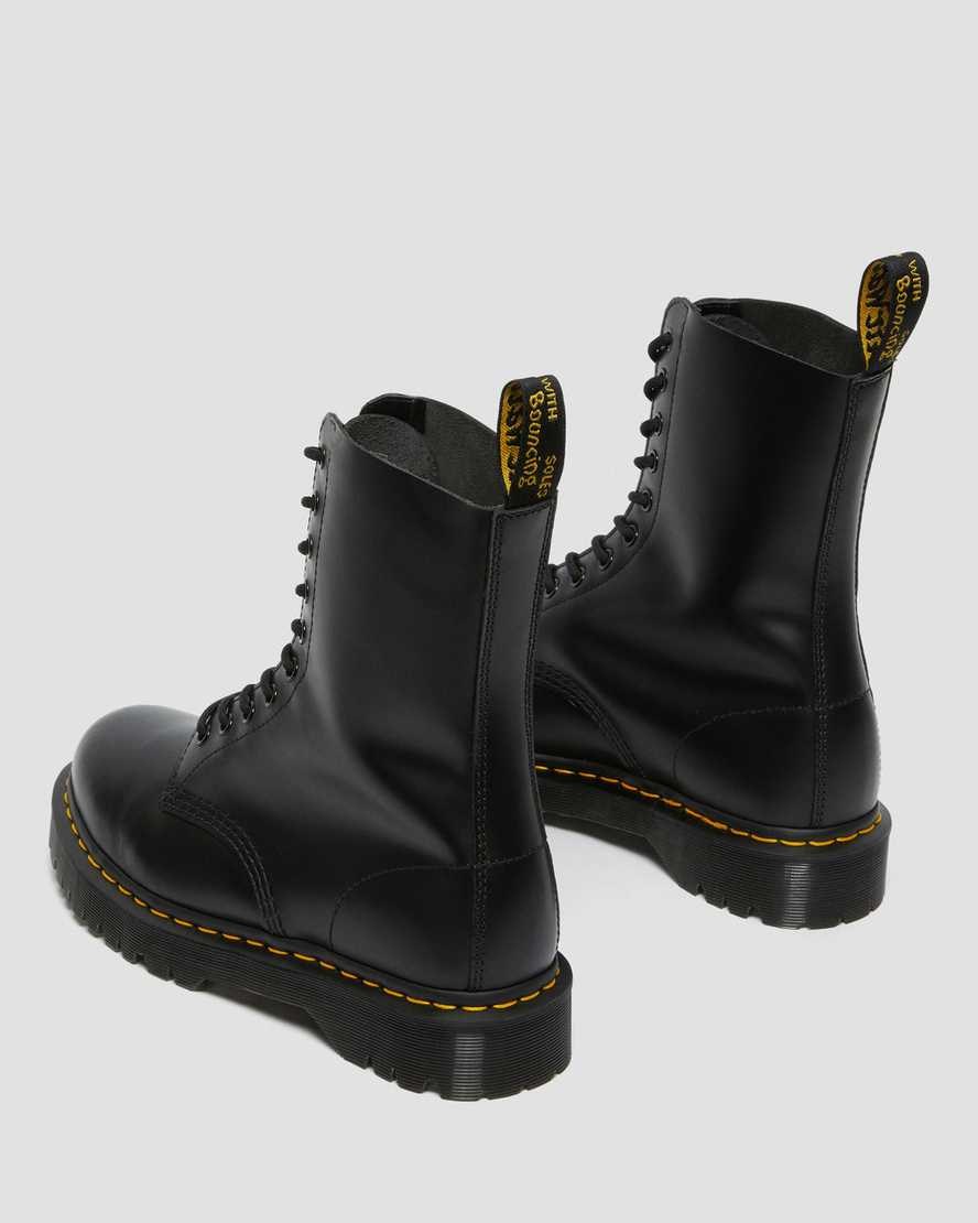 Black Smooth Leather Women's Dr Martens 1490 Bex Smooth Leather Lace Up Boots | GFD-018597