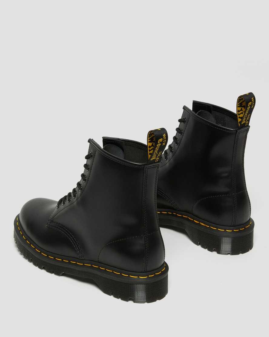 Black Smooth Leather Women's Dr Martens 1460 Bex Smooth Leather Lace Up Boots | GQN-549136