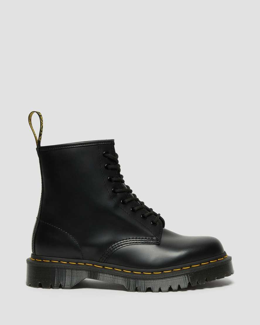 Black Smooth Leather Women's Dr Martens 1460 Bex Smooth Leather Lace Up Boots | GQN-549136