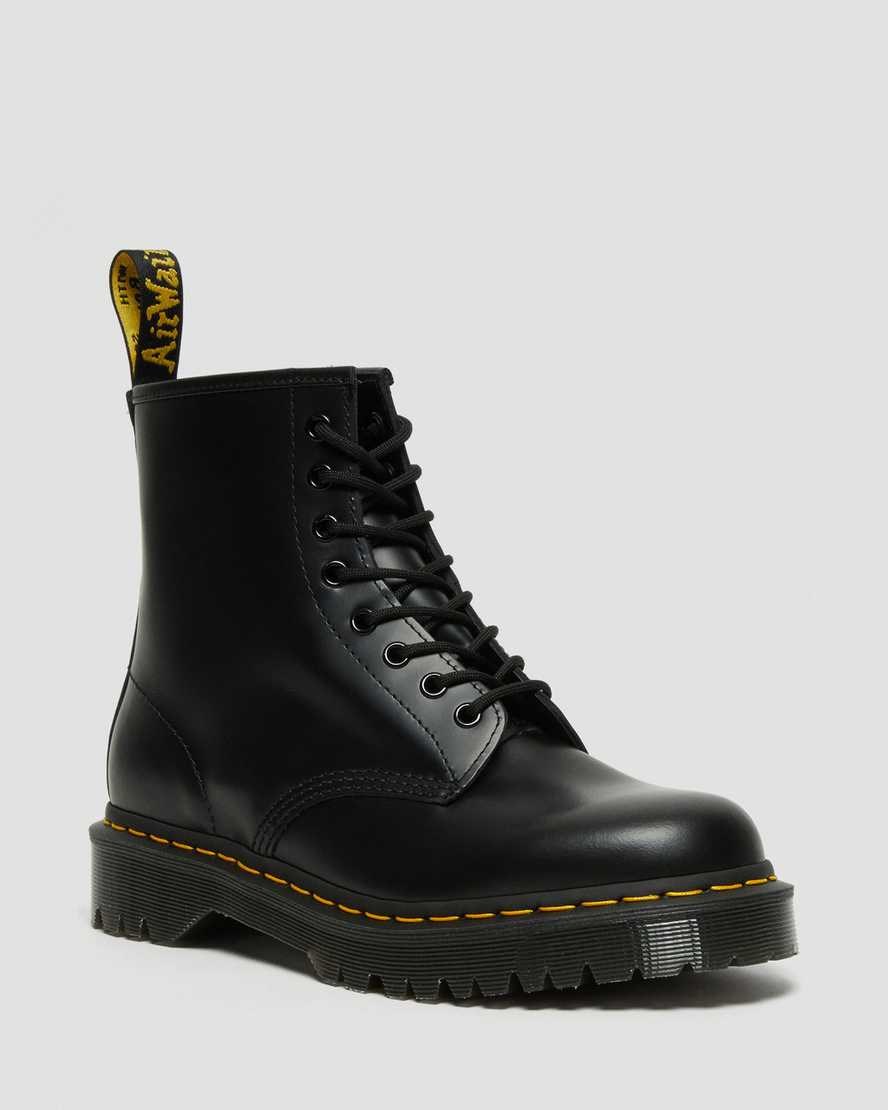 Black Smooth Leather Women\'s Dr Martens 1460 Bex Smooth Leather Lace Up Boots | GQN-549136