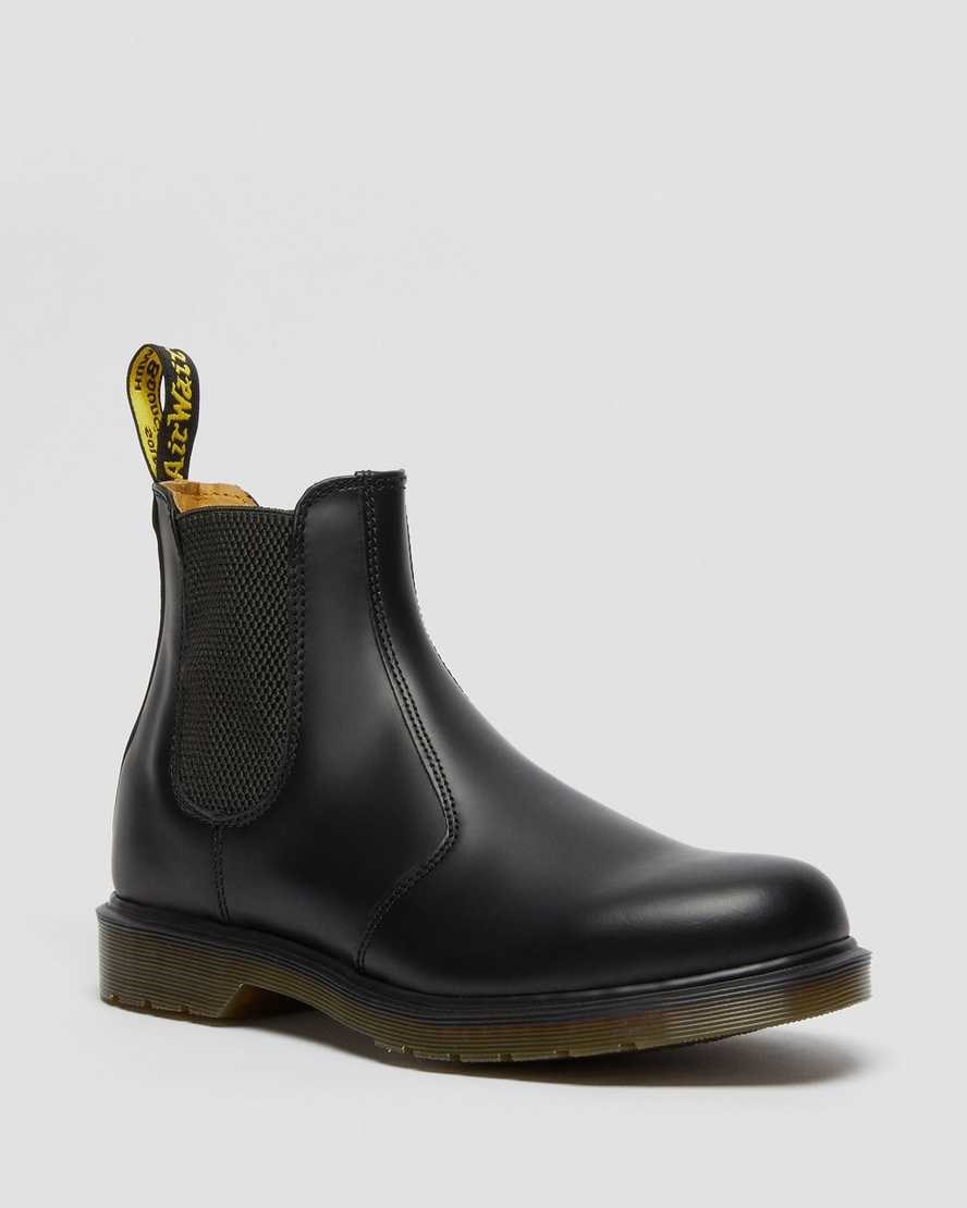 Black Smooth Leather Women\'s Dr Martens 2976 Smooth Leather Chelsea Boots | TWL-369781