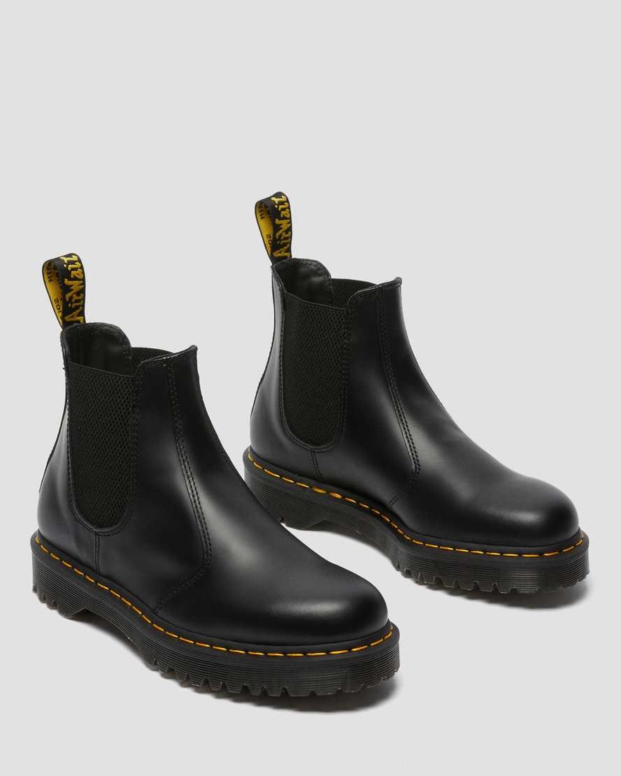 Black Smooth Leather Women's Dr Martens 2976 Bex Smooth Leather Chelsea Boots | XWQ-187032