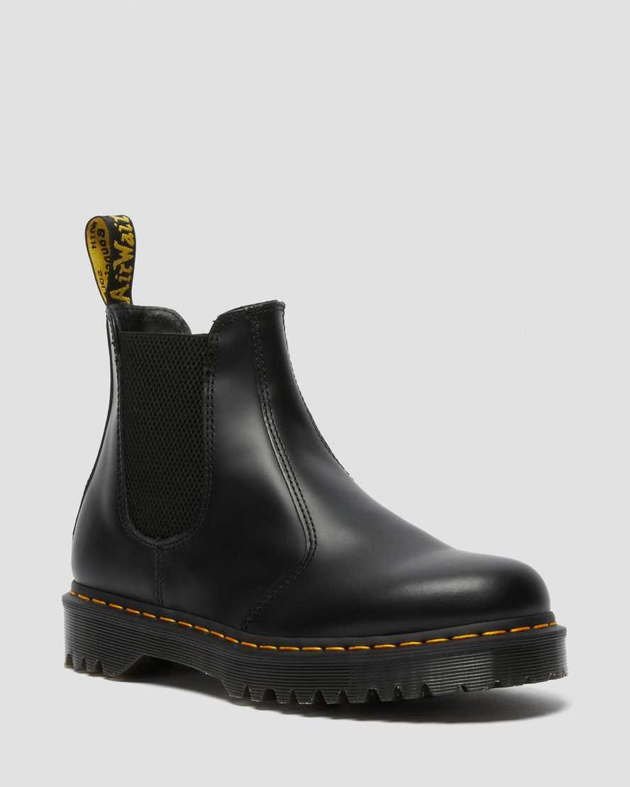 Black Smooth Leather Women\'s Dr Martens 2976 Bex Smooth Leather Chelsea Boots | XWQ-187032