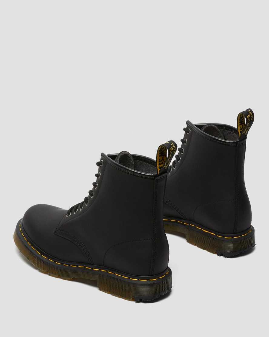 Black Snowplow Women's Dr Martens 1460 DM's Wintergrip Lace Up Boots | JLA-392506