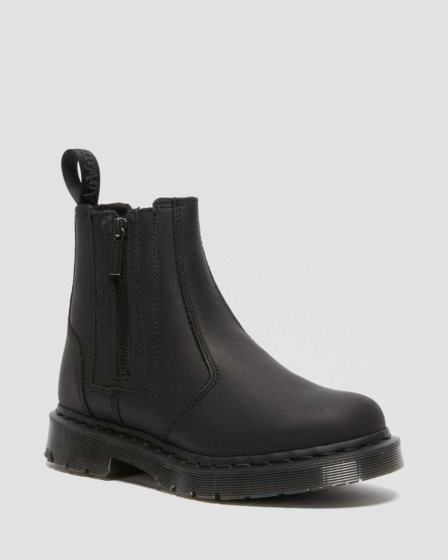 Black Snowplow Women's Dr Martens 2976 DM's Wintergrip Zip Chelsea Boots | DJM-746123