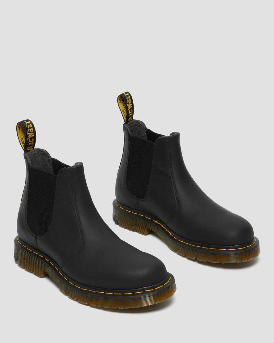 Black Snowplow Women's Dr Martens 2976 DM's Wintergrip Chelsea Boots | QSW-520814