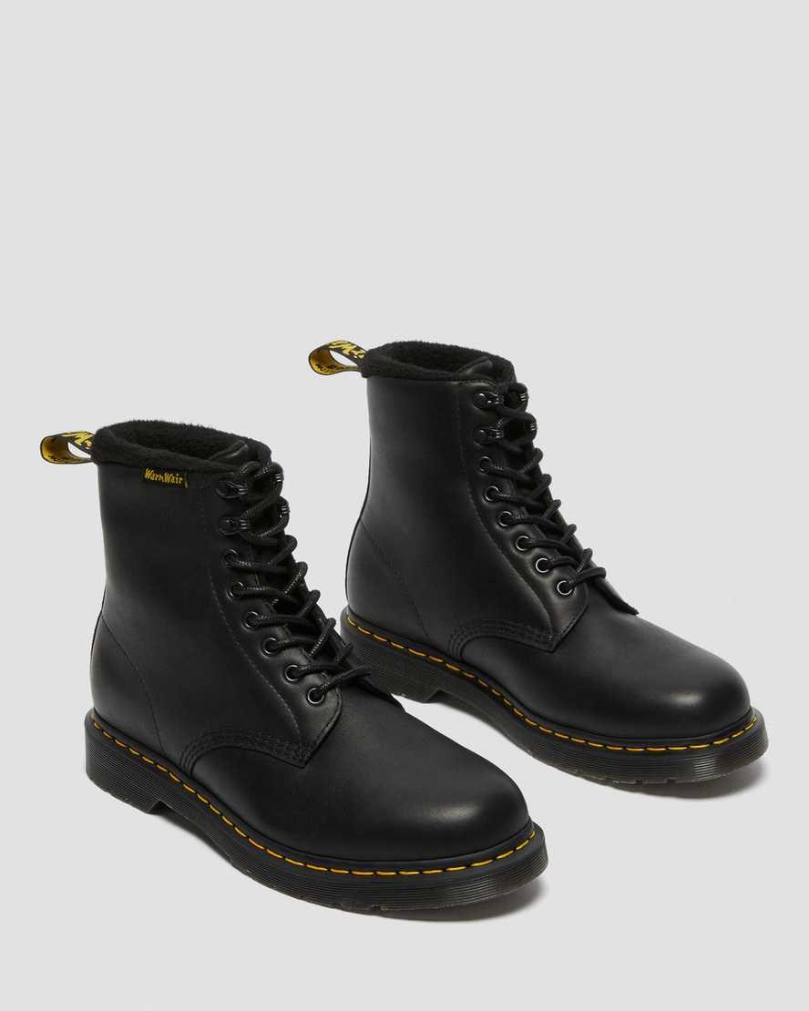 Black Valor Wp Women's Dr Martens 1460 Pascal Warmwair Leather Lace Up Boots | AWS-834162