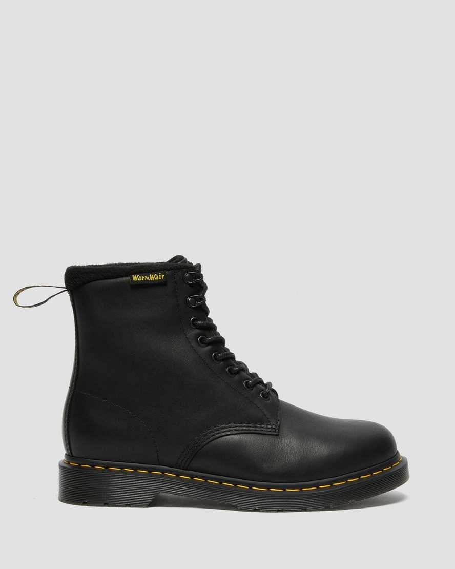 Black Valor Wp Women's Dr Martens 1460 Pascal Warmwair Leather Lace Up Boots | AWS-834162