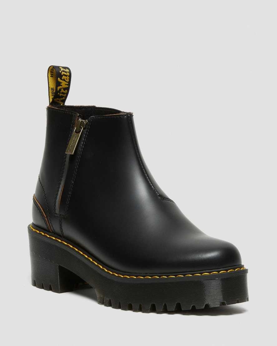 Black Vintage Smooth Women\'s Dr Martens Rometty II Vintage Smooth Leather Chelsea Boots | KGSDHQN-09