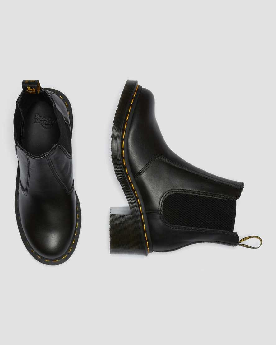 Black Wanama Women's Dr Martens Cadence Leather Heeled Chelsea Boots | THQ-075348