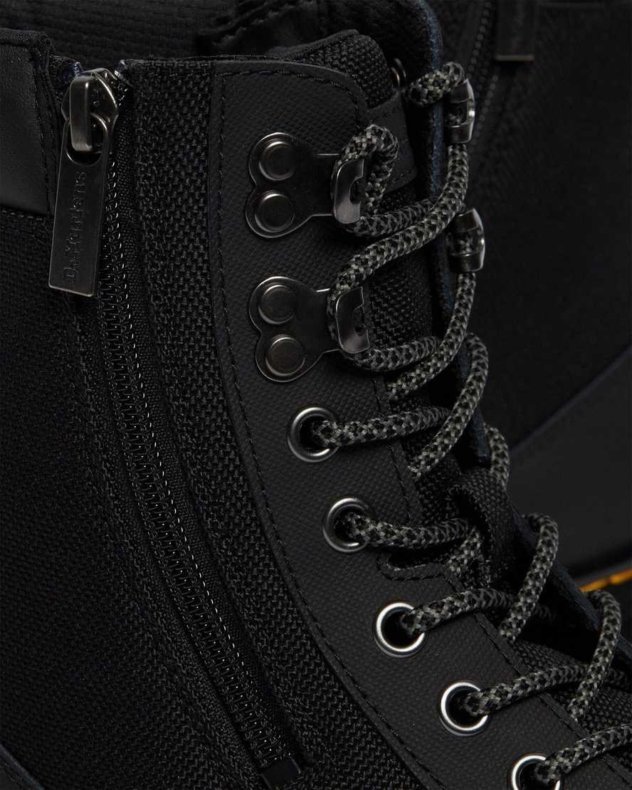 Black Women's Dr Martens Combs Zip Lace Up Boots | NAE-069752