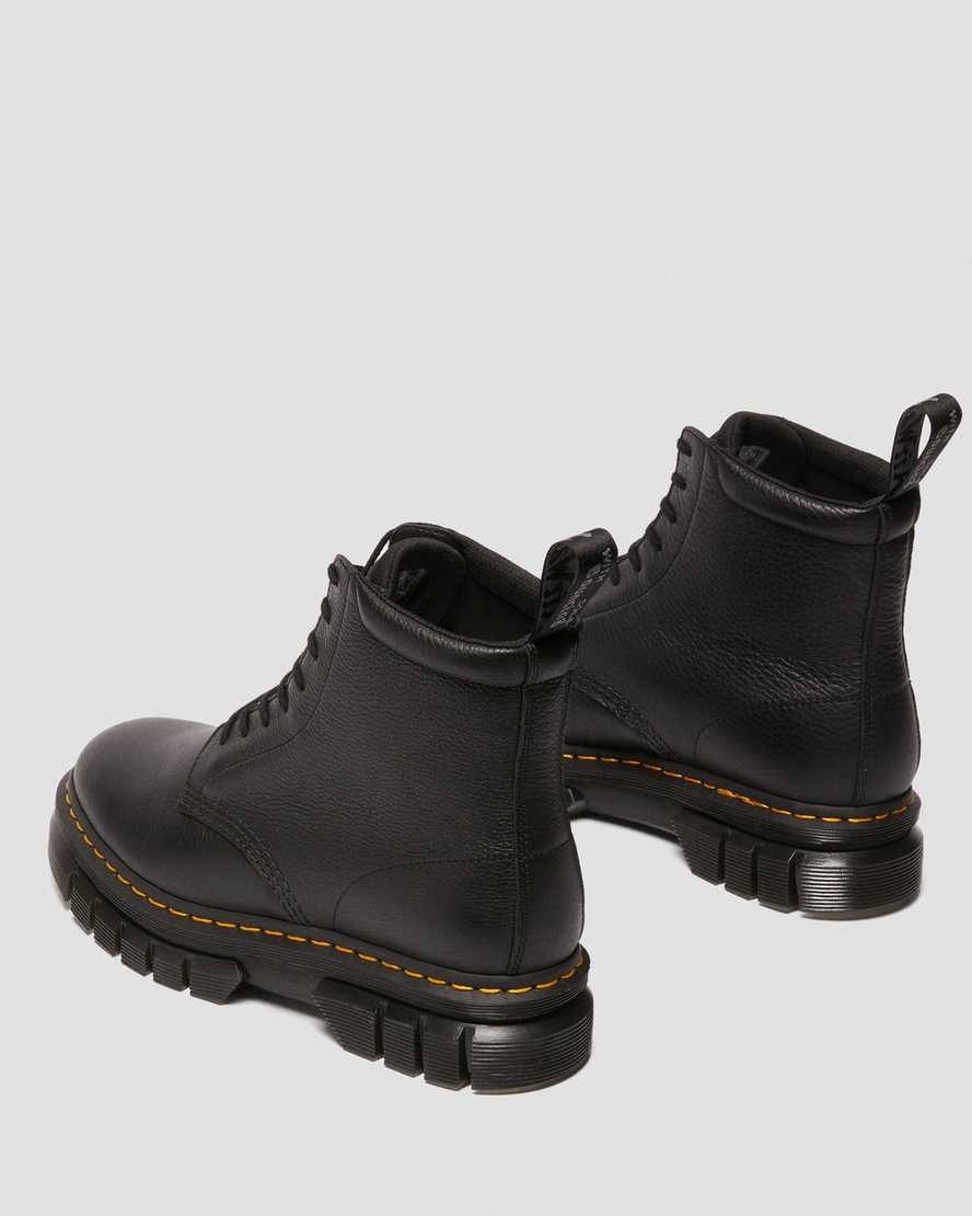 Black Women's Dr Martens Rikard Lunar Leather Lace Up Boots | CDWKPYJ-78