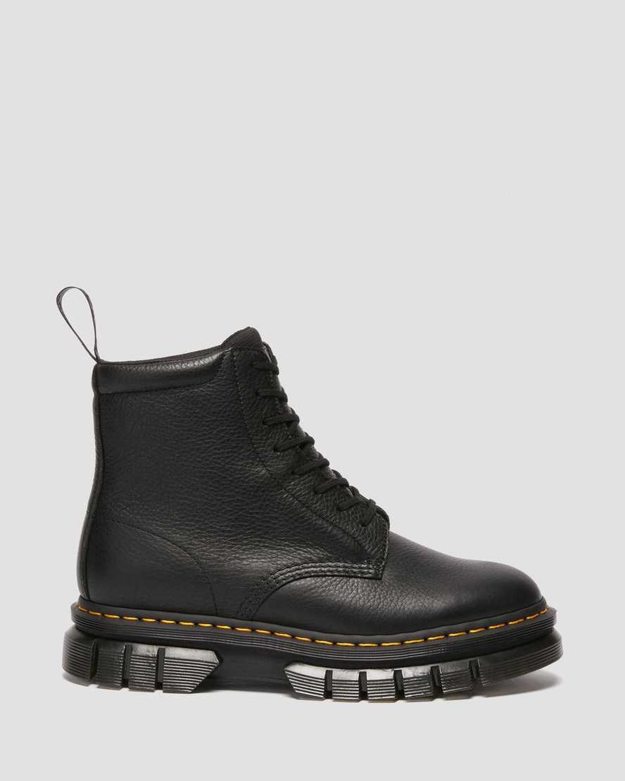 Black Women's Dr Martens Rikard Lunar Leather Lace Up Boots | CDWKPYJ-78
