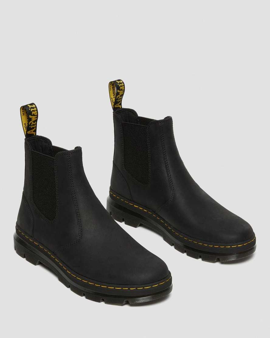 Black Wyoming Women's Dr Martens 2976 Leather Casual Chelsea Boots | EYI-439520