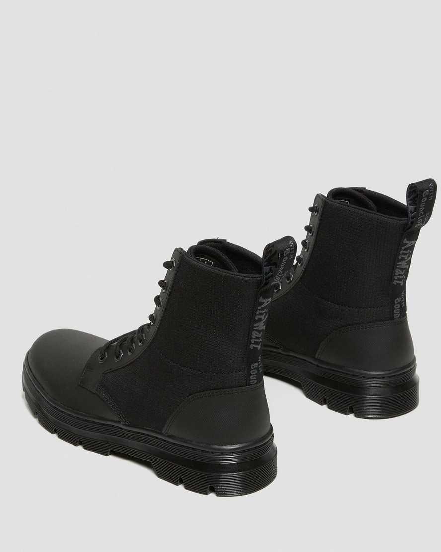 Black-black Element-poly Rip Stop Women's Dr Martens Combs II Poly Lace Up Boots | ZXQ-053429