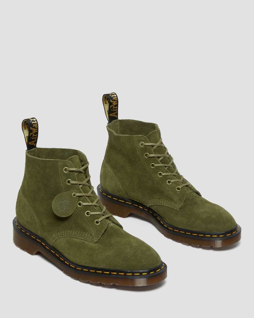 Green Desert Oasis Suede Women's Dr Martens 101 Suede Lace Up Boots | WSO-084956