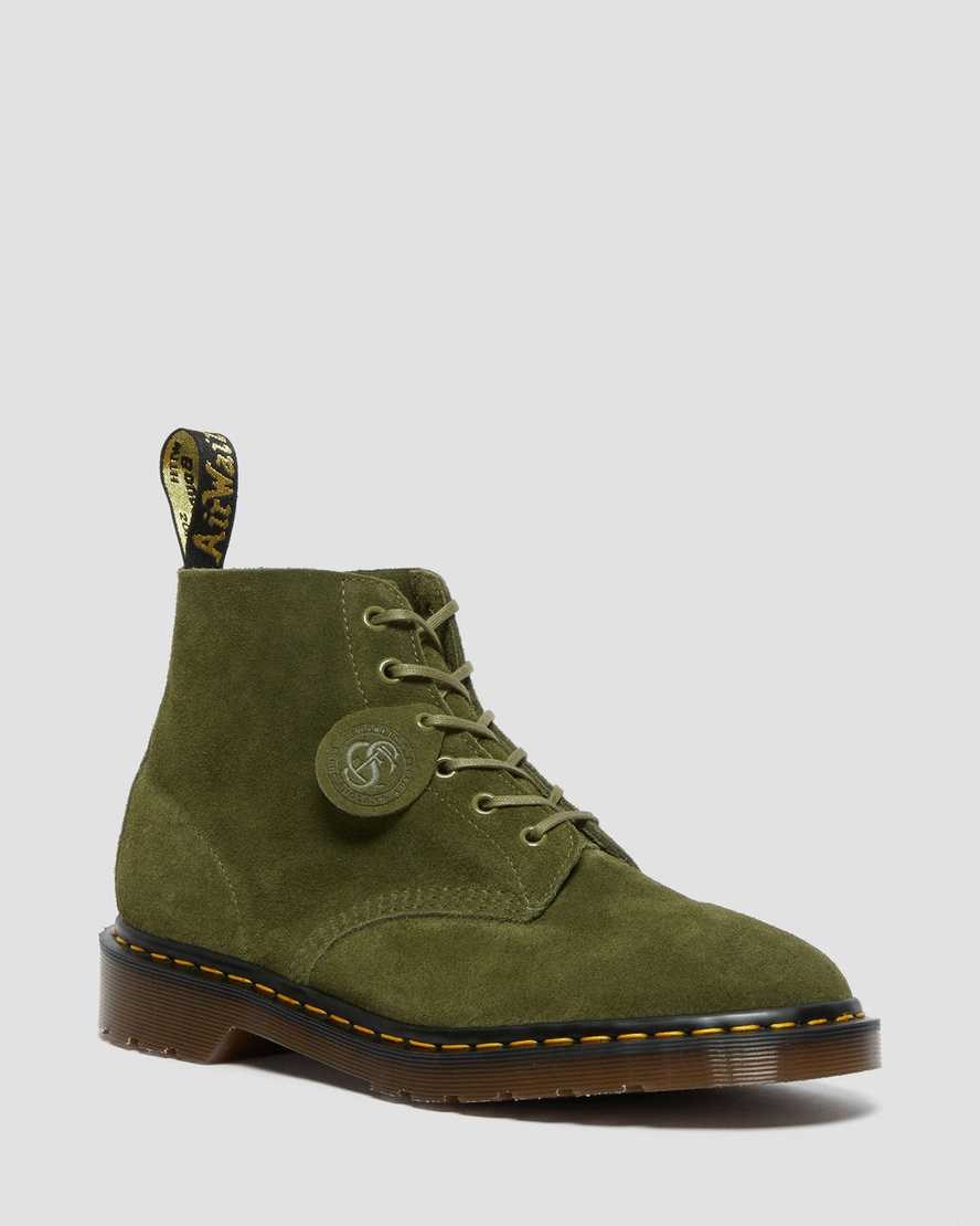 Green Desert Oasis Suede Women's Dr Martens 101 Suede Lace Up Boots | WSO-084956