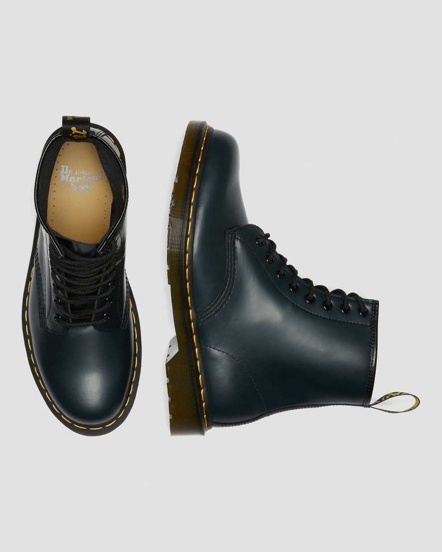Navy Smooth Leather Women's Dr Martens 1460 Smooth Leather Lace Up Boots | KGY-809245