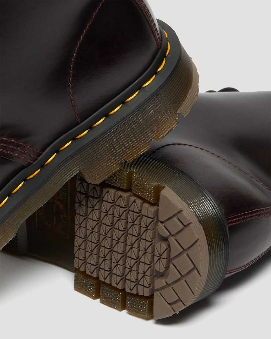 Oxblood Atlas Women's Dr Martens 1460 Slip Resistant Atlas Leather Lace Up Boots | KWZ-315468