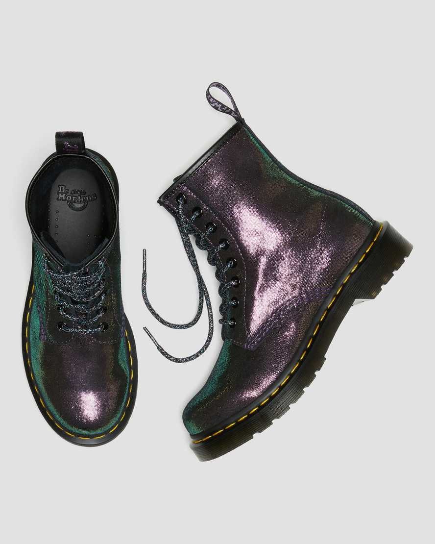 Purple Disco Women's Dr Martens 1460 Disco Iridescent Suede Lace Up Boots | JPX-648129