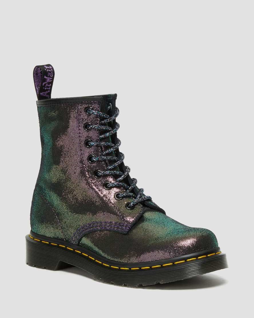 Purple Disco Women's Dr Martens 1460 Disco Iridescent Suede Lace Up Boots | JPX-648129