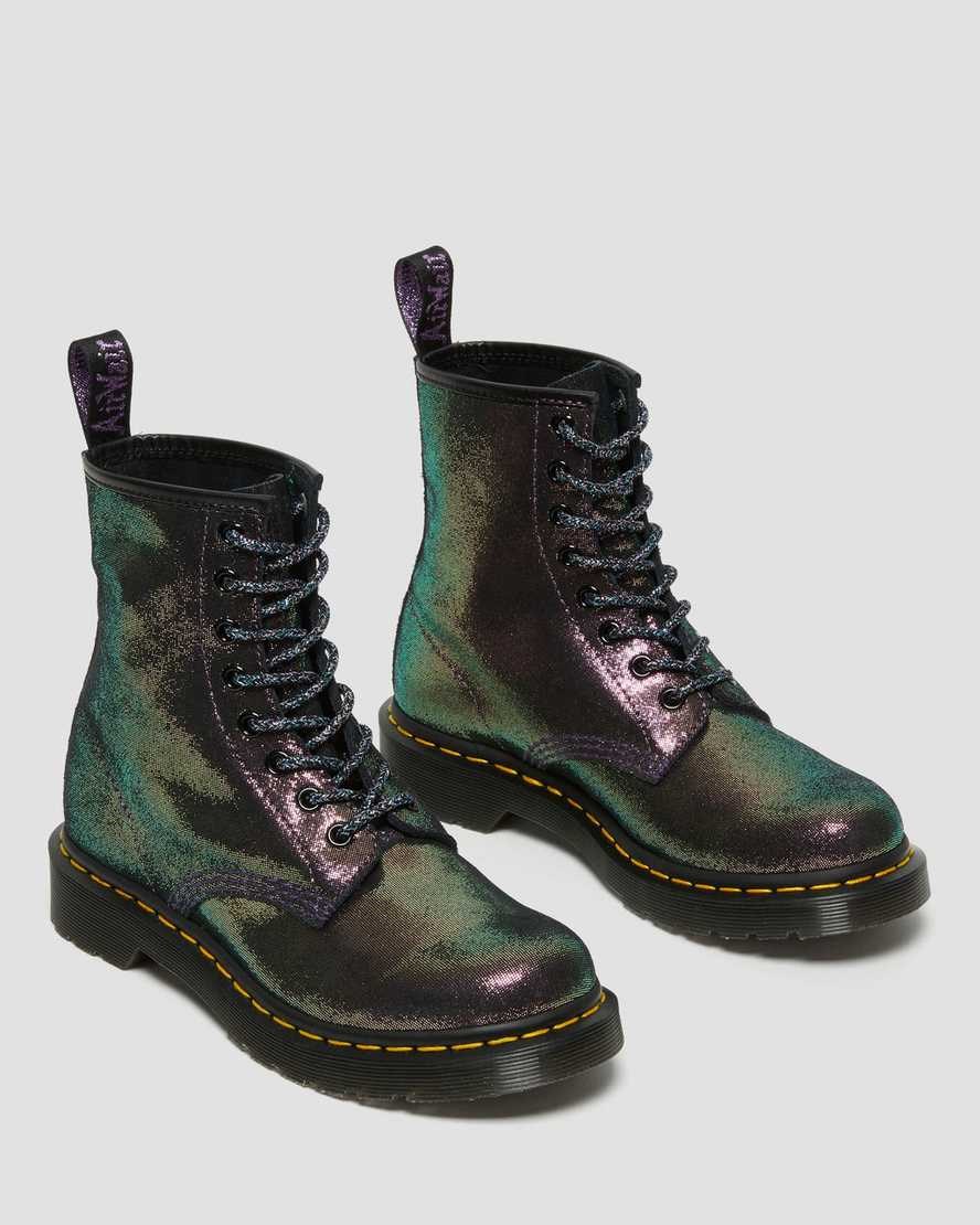 Purple Disco Women's Dr Martens 1460 Disco Iridescent Suede Lace Up Boots | JPX-648129