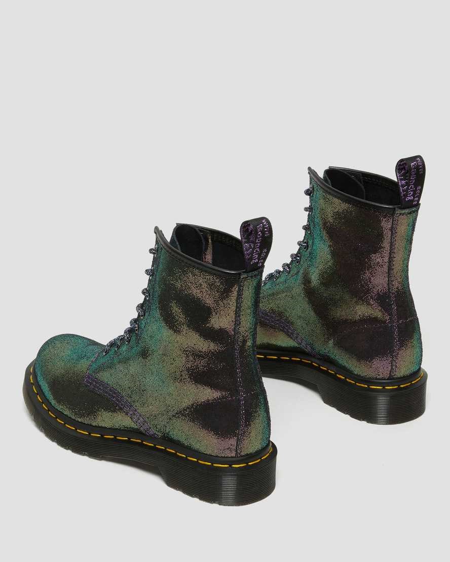 Purple Disco Women's Dr Martens 1460 Disco Iridescent Suede Lace Up Boots | JPX-648129