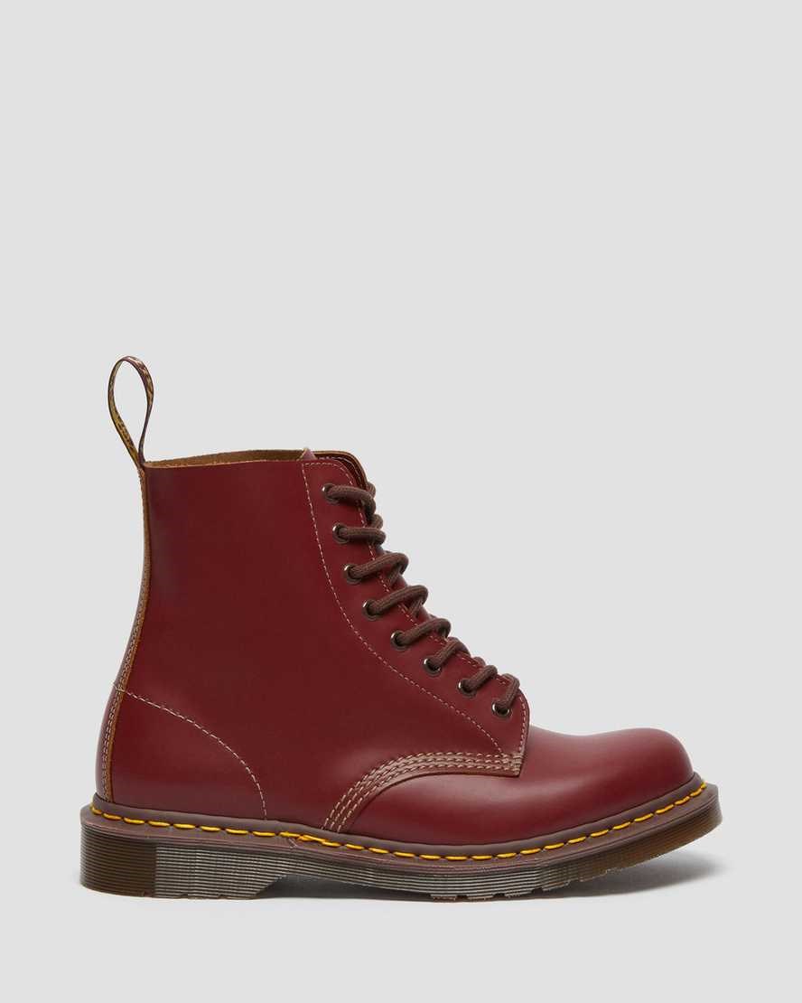 Red Quilon Women's Dr Martens 1460 Vintage Made in England Lace Up Boots | GNO-318049