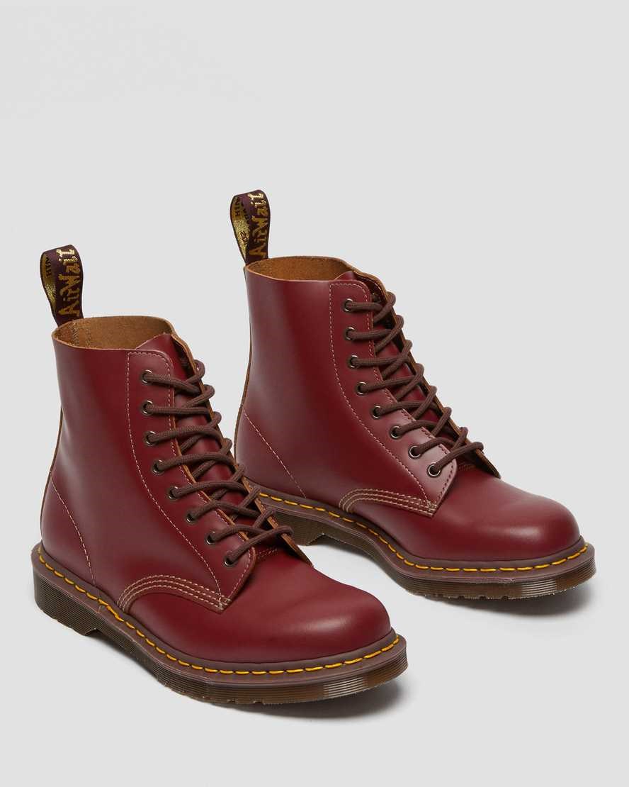 Red Quilon Women's Dr Martens 1460 Vintage Made in England Lace Up Boots | GNO-318049