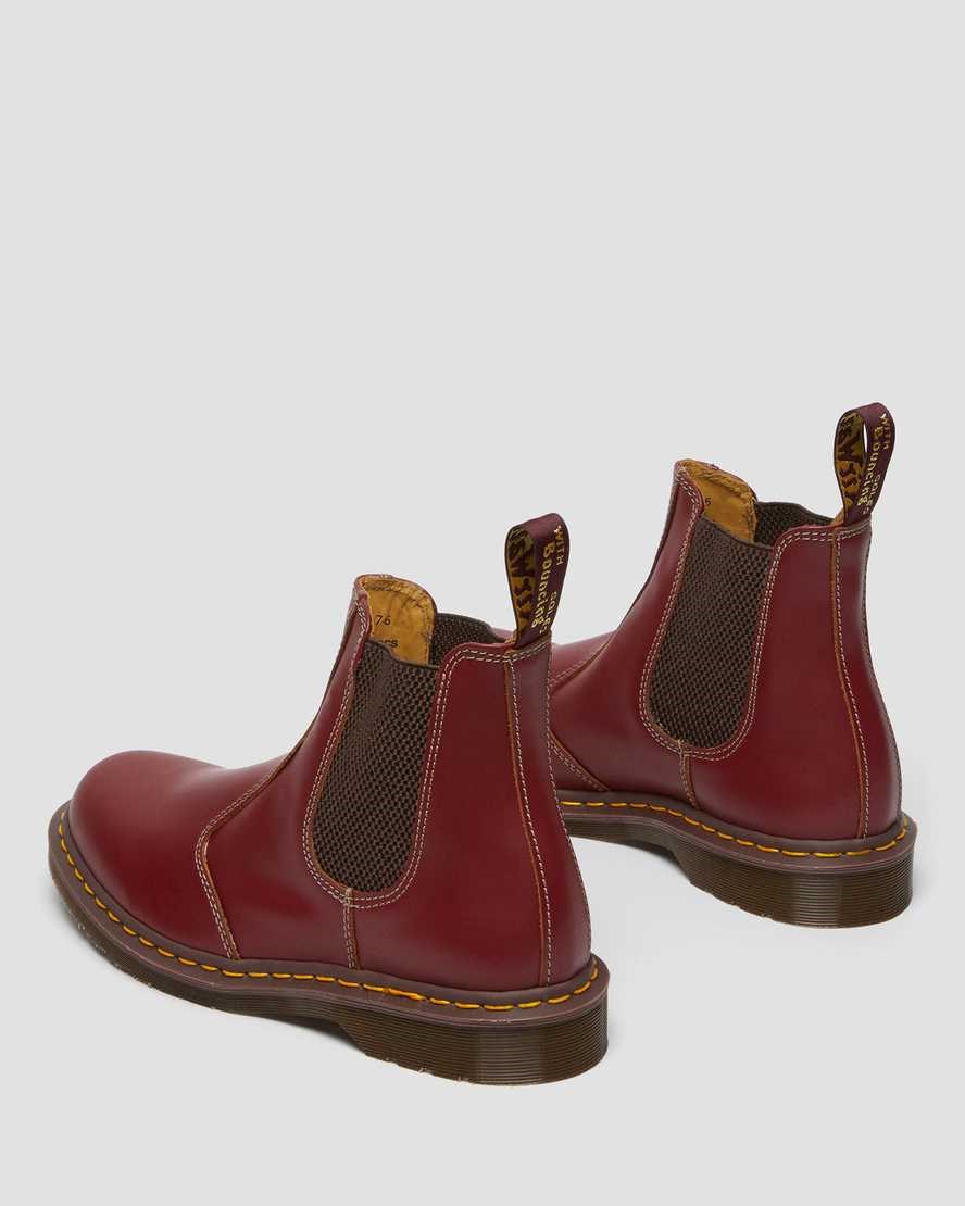 Red Quilon Women's Dr Martens 2976 Vintage Made In England Chelsea Boots | NWI-062354
