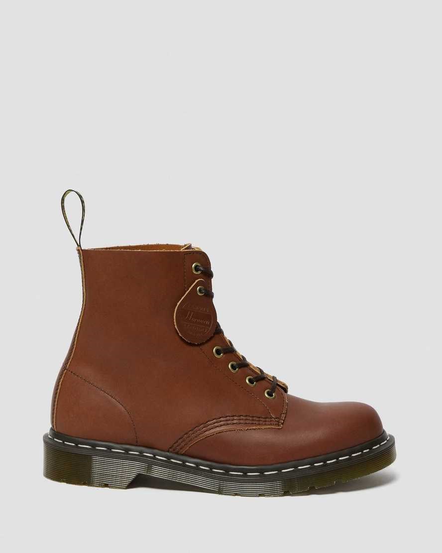 Tan Essex Veg Tan Women's Dr Martens 1460 Veg Tan Leather Lace Up Boots | MFK-615048