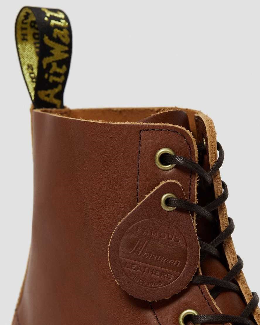 Tan Essex Veg Tan Women's Dr Martens 1460 Veg Tan Leather Lace Up Boots | MFK-615048