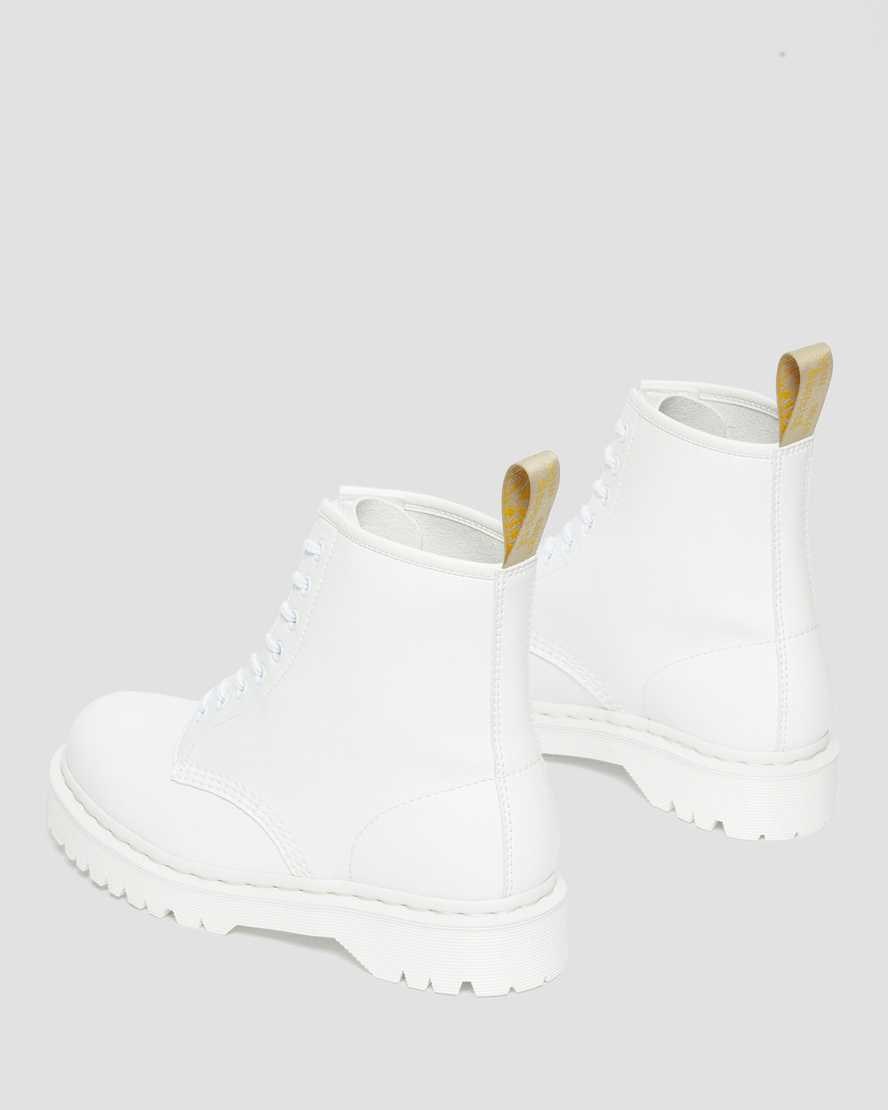 White Women's Dr Martens Vegan 1460 Bex Kemble Mono Lace Up Boots | URHFSZX-40